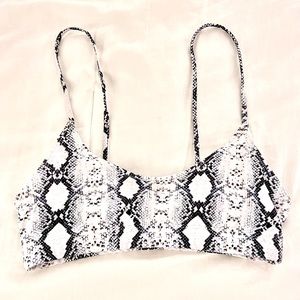 Snake Skin Bikini Top Small